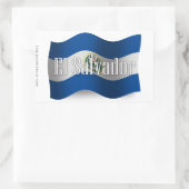 Sticker Rectangulaire El Salvador (Sac)