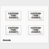 Sticker Rectangulaire Élargir la Cour (Feuille)