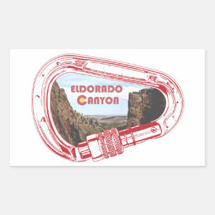 Sticker Rectangulaire Eldorado Canyon Escalade Carabiner