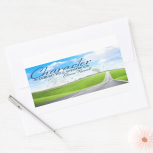 Sticker Rectangulaire Eleanor Roosevelt Citation Inspirationnelle "Carac