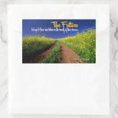 Sticker Rectangulaire Eleanor Roosevelt Citation Inspirationnelle "L'ave (Sac)