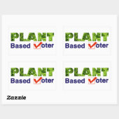 Sticker Rectangulaire Électeur plante (Feuille)