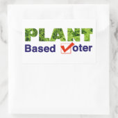 Sticker Rectangulaire Électeur plante (Sac)