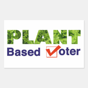 Sticker Rectangulaire Électeur plante
