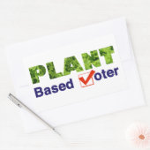 Sticker Rectangulaire Électeur plante (Enveloppe)