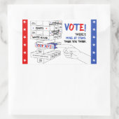 Sticker Rectangulaire Élection Blocage Tour Plus à l'oeuvre Progrès (Sac)