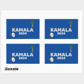 Sticker Rectangulaire Élection de Coconut Harris 2024 (Feuille)