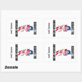 Sticker Rectangulaire Élection présidentielle américaine 2024 (Feuille)