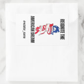 Sticker Rectangulaire Élection présidentielle américaine 2024 (Sac)