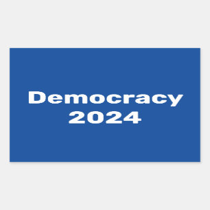 Sticker Rectangulaire Élection présidentielle de 2024 pour la démocratie