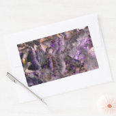 Sticker Rectangulaire Elégant Améthyste violet Quartz, granit violet (Enveloppe)