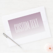 Sticker Rectangulaire Élégant et élégant, texte et couleur Ombre (Enveloppe)