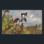Sticker Rectangulaire Elegant Holly Christmas,<br><div class="desc">Elégant Noël Holly,  ciel bleu Photo de Sandy Closs Noël Saint Noël,  baies,  "baies saintes""baies sèches""élégantes fêtes de Noël""fleurs de Noël""fleurs de Noël""fleurs de Noël"bleu vert blanc</div>