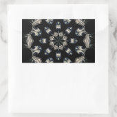 Sticker Rectangulaire Elégant Mandala (Sac)