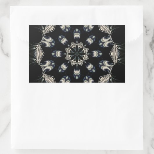 Sticker Rectangulaire Elégant Mandala (Sac)