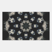 Sticker Rectangulaire Elégant Mandala (Devant)
