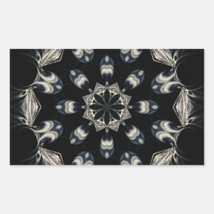 Sticker Rectangulaire Elégant Mandala