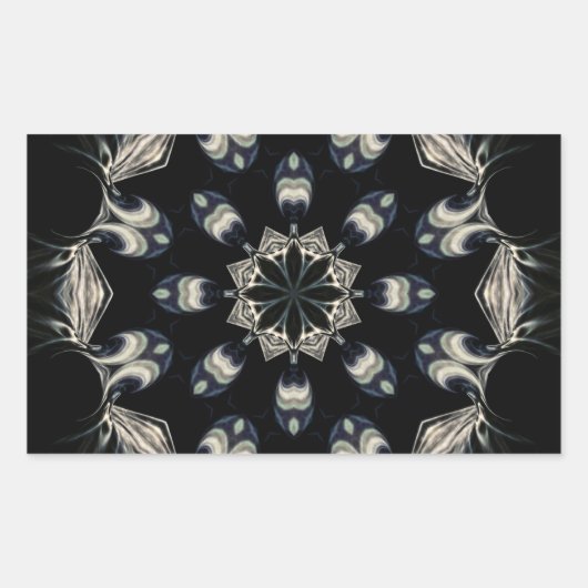 Sticker Rectangulaire Elégant Mandala (Devant)