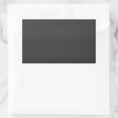 Sticker Rectangulaire Élégant Noir Carbon Fiber Style Arrière - plan d'i (Sac)