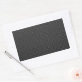 Sticker Rectangulaire Élégant Noir Carbon Fiber Style Arrière - plan d'i (Enveloppe)
