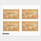 Sticker Rectangulaire Élégant professionnel Nostalgique vieux papier loo (Feuille)