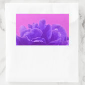 Sticker Rectangulaire Elegant Purple Raspberry Floral (Sac)