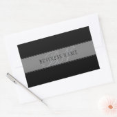 Sticker Rectangulaire Élégant script modifiable Nom commercial/autre tex (Enveloppe)