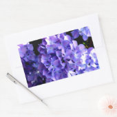 Sticker Rectangulaire Elégante florales violettes profondes perwinkle hy (Enveloppe)