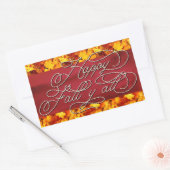 Sticker Rectangulaire Élégante Vibes D'Automne Cosy Citer Happy Fall Y'a (Enveloppe)