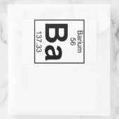 Sticker Rectangulaire Élément 056 - Ba - Barium (plein) (Sac)