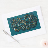 Sticker Rectangulaire Elemento Agua (Enveloppe)