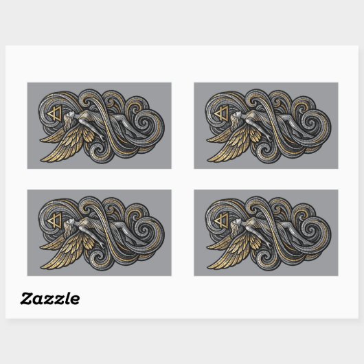 Sticker Rectangulaire Elemento Aire (Feuille)