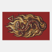 Sticker Rectangulaire Elemento Fuego (Devant)