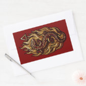 Sticker Rectangulaire Elemento Fuego (Enveloppe)