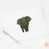 Sticker Rectangulaire Eléphant africain (Enveloppe)
