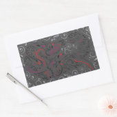 Sticker Rectangulaire éléphant orné (Enveloppe)