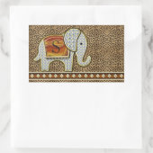 Sticker Rectangulaire Elephant Walk Monogram Cheetah ID390 (Sac)