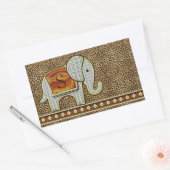 Sticker Rectangulaire Elephant Walk Monogram Cheetah ID390 (Enveloppe)