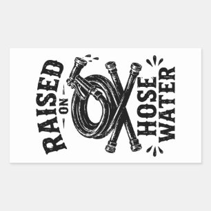 Sticker Rectangulaire Élevé à l'eau de tuyau d'arrosage