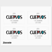 Sticker Rectangulaire Élève des corbeaux (Feuille)