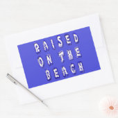 Sticker Rectangulaire Élevé sur la plage : Serene Beach Life Memories (Enveloppe)