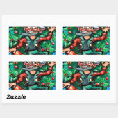 Sticker Rectangulaire Elf Wreath (Feuille)