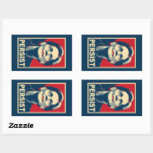 Sticker Rectangulaire elizabeth warren persiste (Feuille)