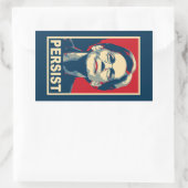Sticker Rectangulaire elizabeth warren persiste (Sac)