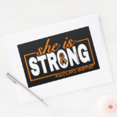 STICKER RECTANGULAIRE ELLE EST FORTE...RSD/CRPS (Enveloppe)