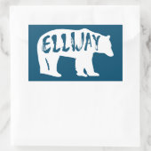 Sticker Rectangulaire Ellijay Georgia Bear (Sac)