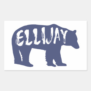 Sticker Rectangulaire Ellijay Georgia Bear