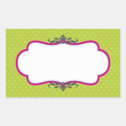 Sticker Rectangulaire EMBALLAGE CLIENT SCEAL mignon logo chaux élégant r (Devant)