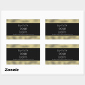 Sticker Rectangulaire Emballage de marque de bain en or Faux Foil (Feuille)