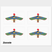 Sticker Rectangulaire emblème de Hawk Ra egypt ancienne pyramide pharaon (Feuille)
